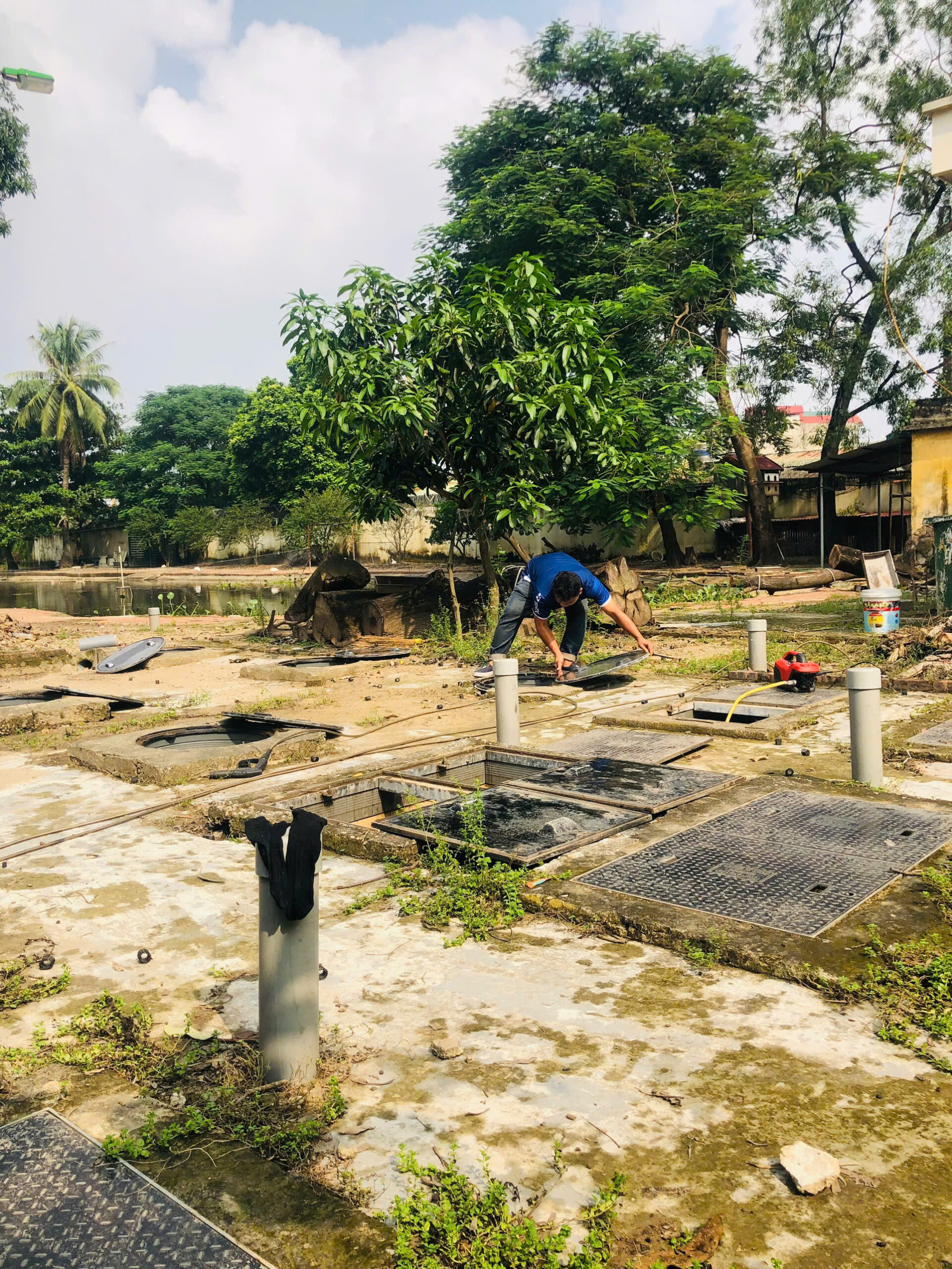 Bảo trì, bảo dưỡng trạm XLNT trại tạm giam số 1 Hà Nội